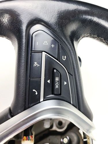 17-20 INFINITI Q50 DRIVER WHEEL BLACK LEATHER W/ PADDLE SHIFTERS & SWITCHES OEM, US $250.00, image 3