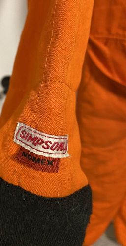 Simpson Flame Retardant Orange Racing Suit - Size Large, US $49.50, image 5
