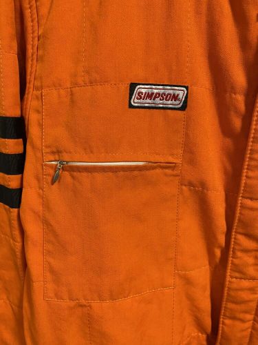 Simpson Flame Retardant Orange Racing Suit - Size Large, US $49.50, image 6