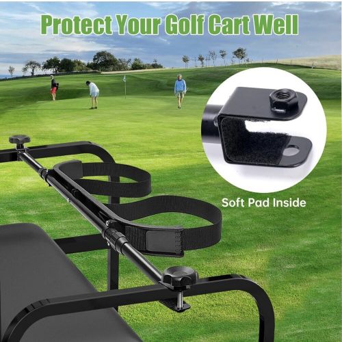 10L0L Universal Golf Cart Rear Seat Bag Holder, Golf Bag Attachment Rack Bracket, US $55.00, image 5