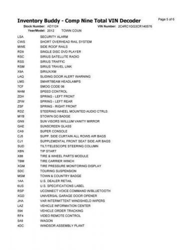 Info-gps-tv screen display screen entertainment rear fits 11-15 caravan 2508647