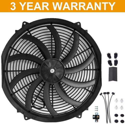 16in Car Electric Radiator Cooling Fan 12V 120W Car w/ Mounting Kit 10 Blades US, US $41.97, image 4