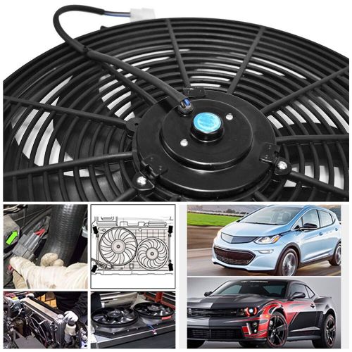 16in Car Electric Radiator Cooling Fan 12V 120W Car w/ Mounting Kit 10 Blades US, US $41.97, image 5