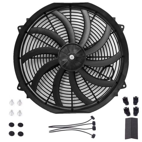 16in Car Electric Radiator Cooling Fan 12V 120W Car w/ Mounting Kit 10 Blades US, US $41.97, image 6