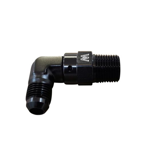 2PCS 90° Degree -6AN Male To 3/8" NPT Male Fitting Adaptor Connector ALLOYWORKS, US $22.61, image 2