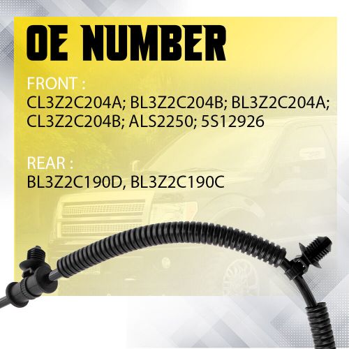 4 PCS ABS Speed Sensor Front Rear Right & Left Fit for Ford F150 2011-2014 USA, US $51.99, image 6