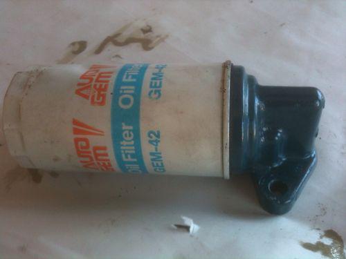 Datsun roadster 2000 u20 oil filter mount & filter 