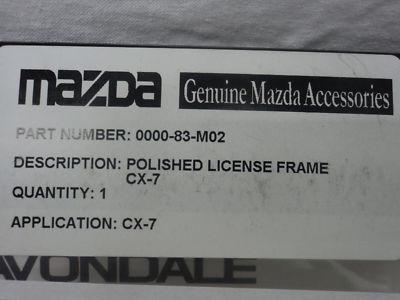 MAZDA CX-7 2007-2011 NEW OEM LICENSE PLATE FRAME, US $39.95, image 4
