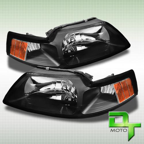Buy 9904 FORD MUSTANG BLACK HEADLIGHTS LIGHTS LAMPS LEFT+RIGHT DIRECT