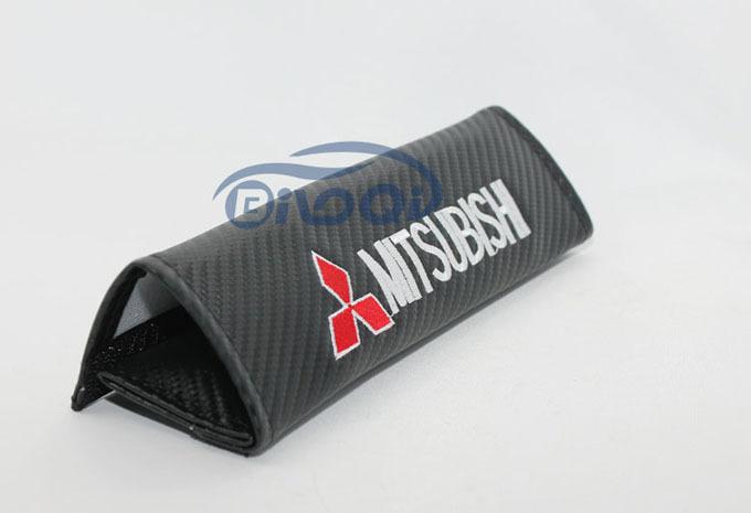 A Pair carbon fiber Car Seat belt Shoulder Pads For Mitsubishi Lancer Outlander, US $19.99, image 2