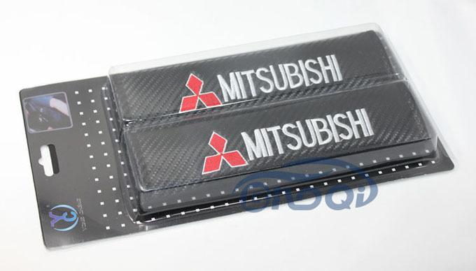 A Pair carbon fiber Car Seat belt Shoulder Pads For Mitsubishi Lancer Outlander, US $19.99, image 6