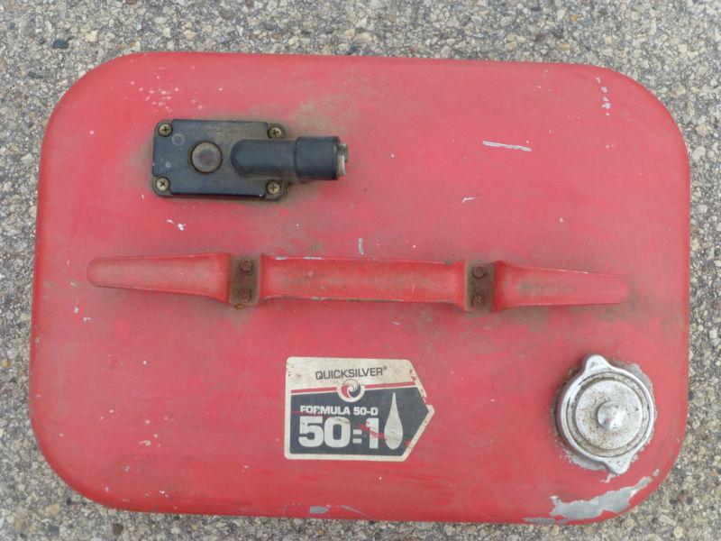 Vintage Quicksilver Metal Gas Tank Can Outboard Boat Motor 6 Gallon Can, US $40.00, image 4