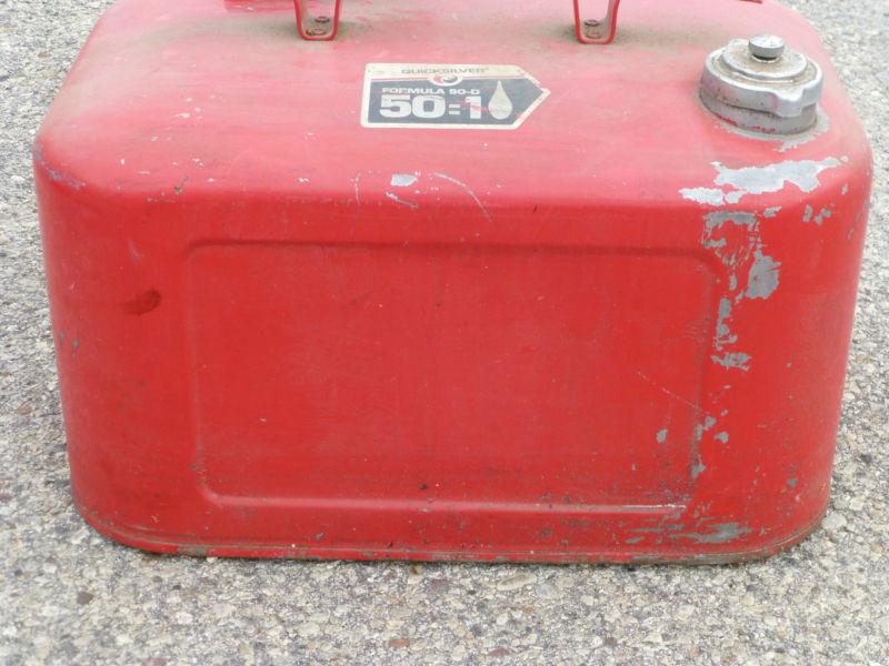 Vintage Quicksilver Metal Gas Tank Can Outboard Boat Motor 6 Gallon Can, US $40.00, image 7