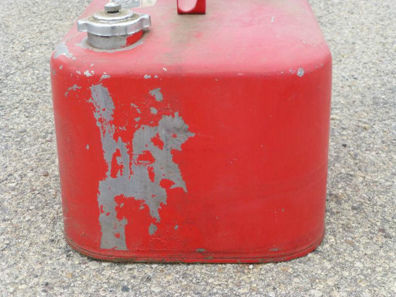 Vintage Quicksilver Metal Gas Tank Can Outboard Boat Motor 6 Gallon Can, US $40.00, image 8