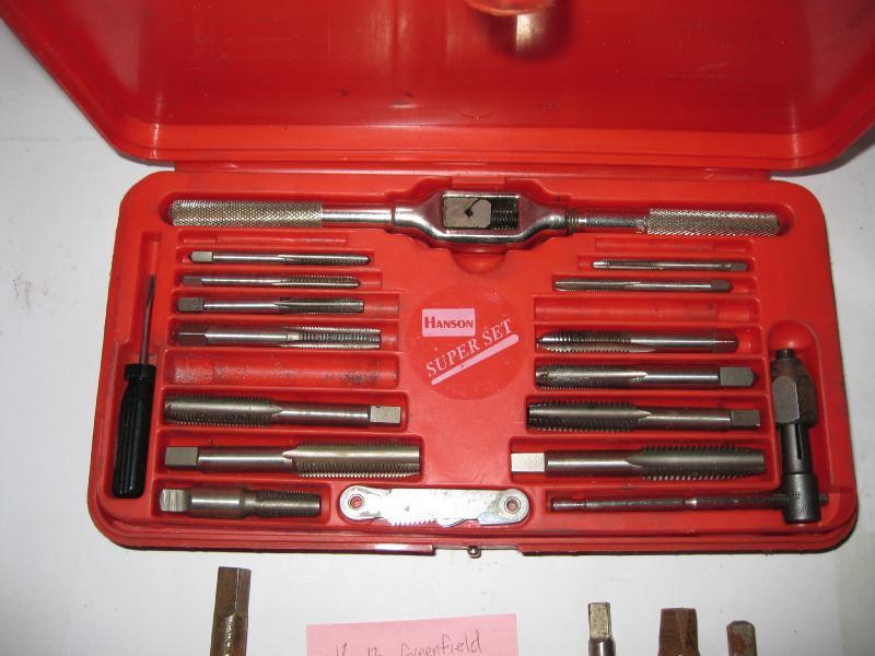 Hanson tap and die super set    no.4 - 1/2"  usa  used,  very good condition