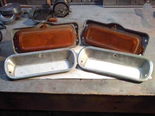 1964 chevy pickup front hood marker lights 