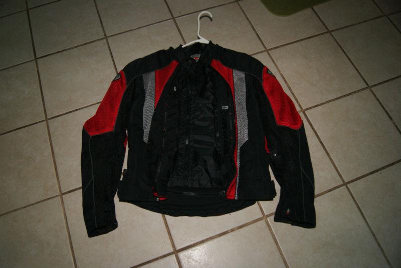 Joe rocket mesh jacket mens small with removable liner and crash pads