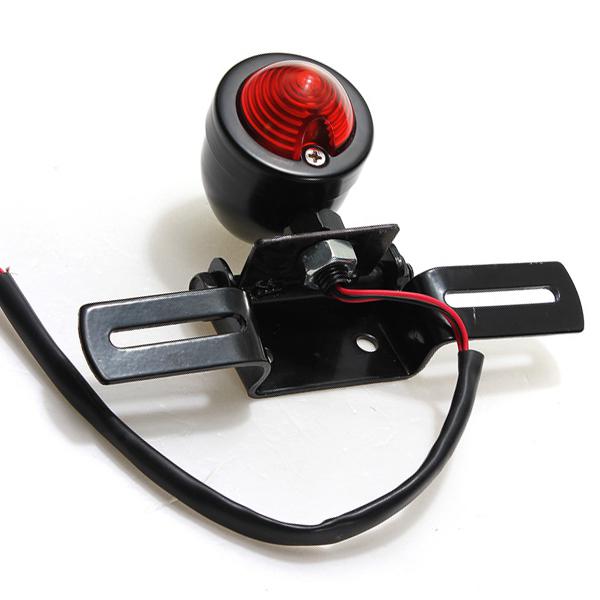 Motorcycle bullet rear tail stop indicator light lamp with plate bracket new