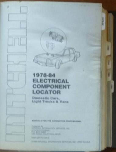 Mitchell Manuals for Automotive Professionals - Electrical Components 1979-86, US $7.99, image 3