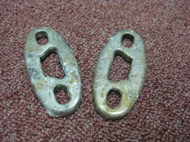 Pair 1948-1954 hudson convertible top bracket hold down clamp #217344