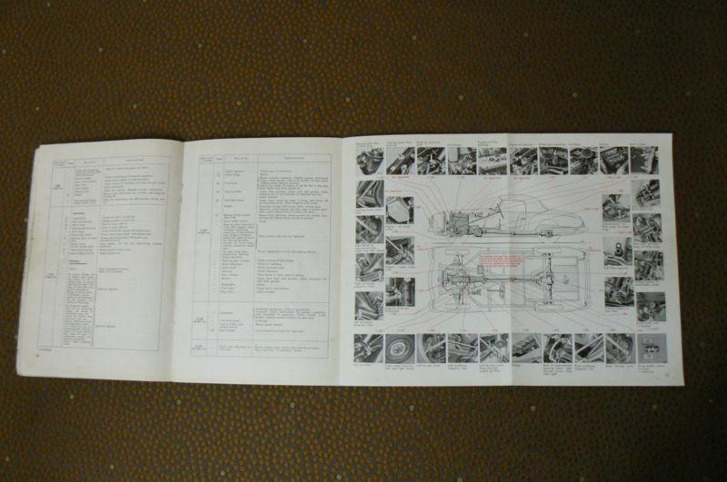 Mercedes Benz 190 SL Owner's Manual with Fold Out Diagram Edition F, US $10.00, image 6