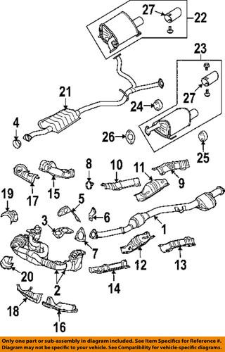 Subaru oem 44620aa78a catalytic converter/exhaust system parts