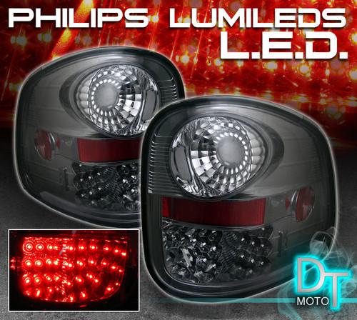 Smoked 97-03 ford f150 flareside philips-led perform tail lights left+right