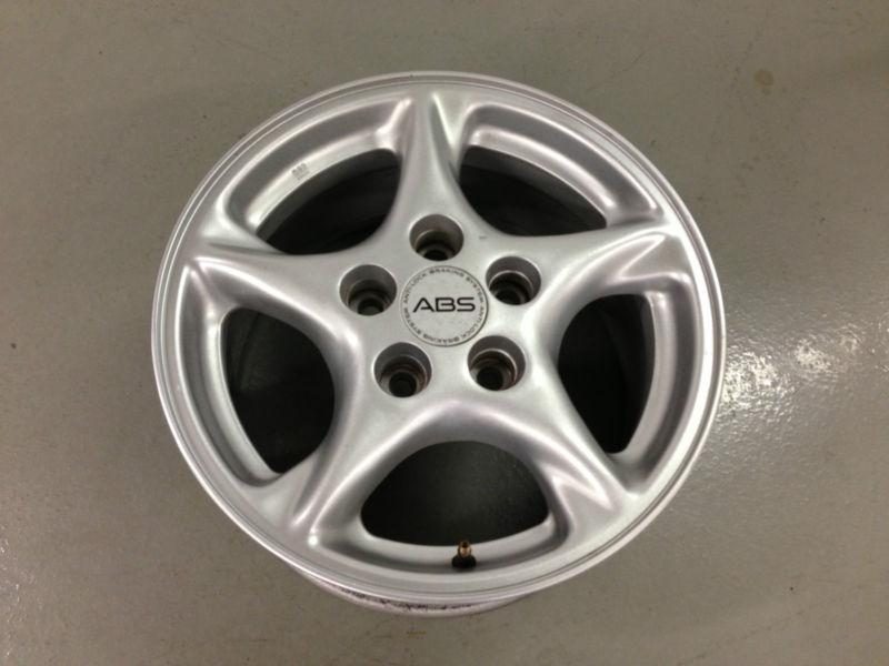 [1] pontiac firebird oem factory 16 alloy wheel rim silver 6530 silver a