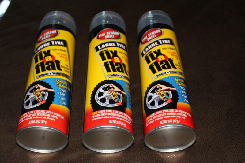 Buy 3 LARGE TIRE FIX A FLAT TIRE SENSOR SAFE S430 20 OZ CANS in Lumberport, West Virginia, US