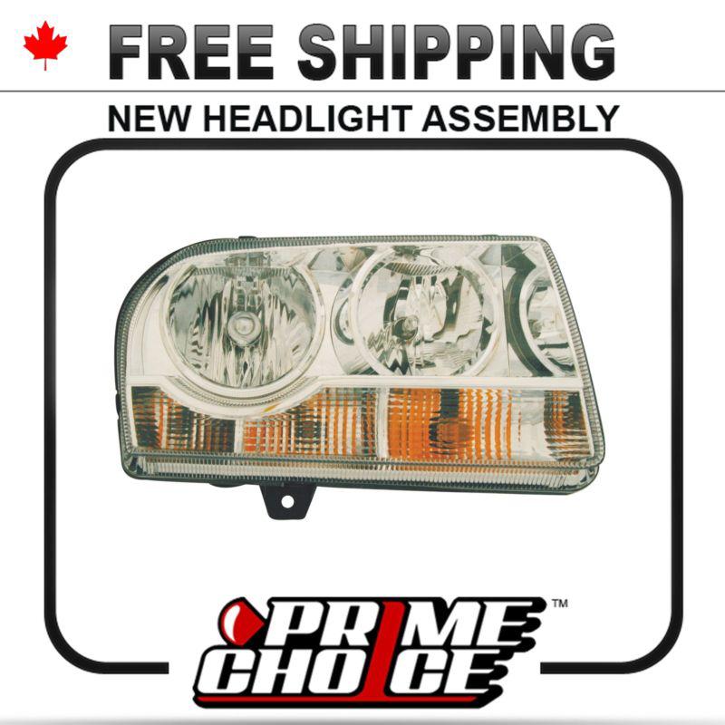 05-07 chrysler 300 headlight headlamp assembly right passenger side new w/ bulb