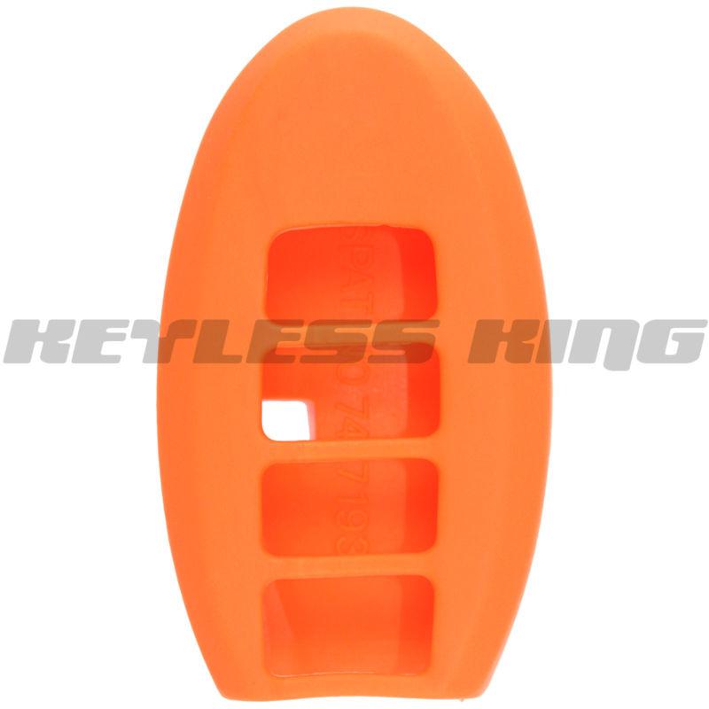 New orange keyless remote smart key fob clicker case skin jacket cover protector