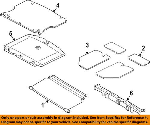 Ford oem 8l8z-6111600-ab cargo area liner-cargo area protector