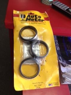 Autometer 2234 2-1/16" gauge angle rings, pack of 3