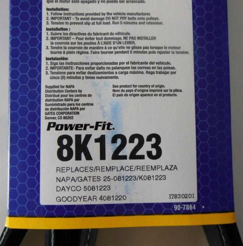 NAPA POWER-FIT 8K1223, US $0.99, image 3