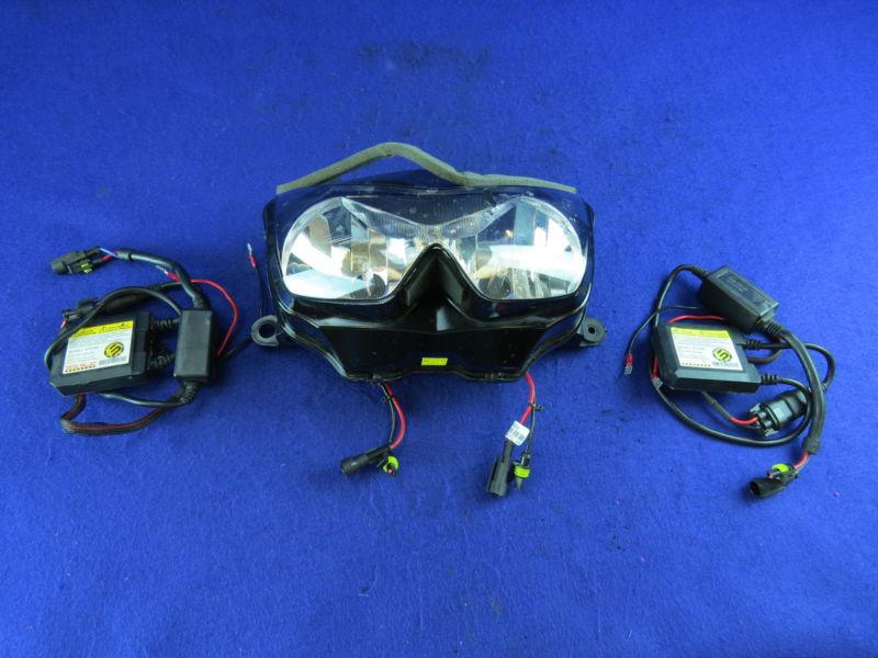10 kawasaki ninja ex 250 headllight w/ hid setup ex250 #104 high intensity front