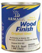 Blue water marine paint armada original gloss wood finish 018 qt