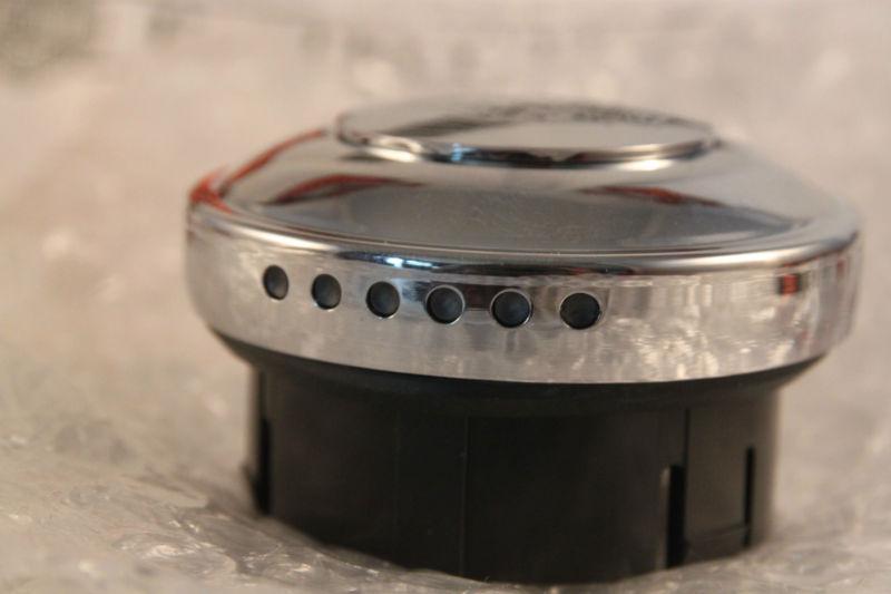 Harley davidson chrome low mount fuel cap & led guage 75051-08