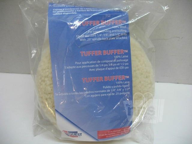 Carquest 21170 tuffer buffer pad 5-1/2in 100% wool fits 1/4in-1/2in drills new