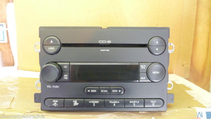 05-06 ford freestyle montego freestyle radio 6 disc cd mp3 5g1t-18c815-fb oem *