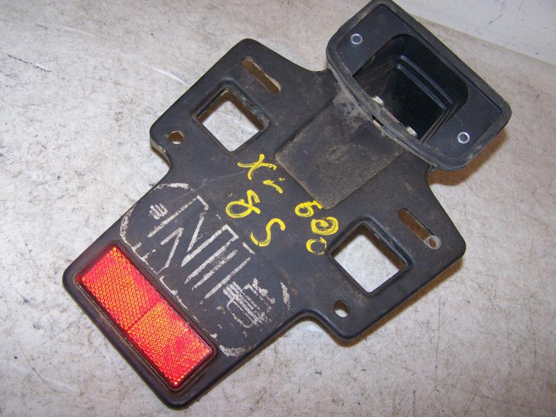 Honda xl600 license plate tail light bracket 84701-mg2-670 xl 600 xl350 pw