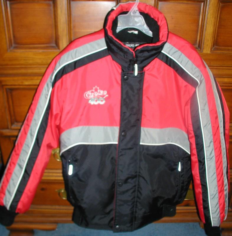 Mens size small red gray and black choko 400 snowmobile winter jacket-excellent