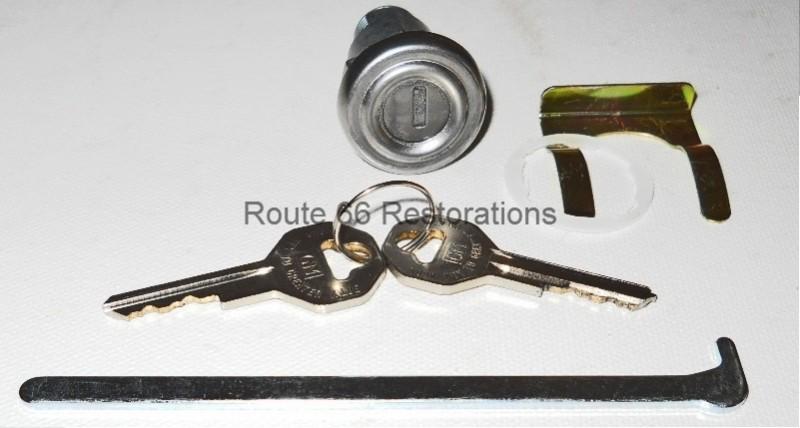 1957 1958 cad cadillac series 62 fleetwood eldorado trunk lock set/keys 57 58