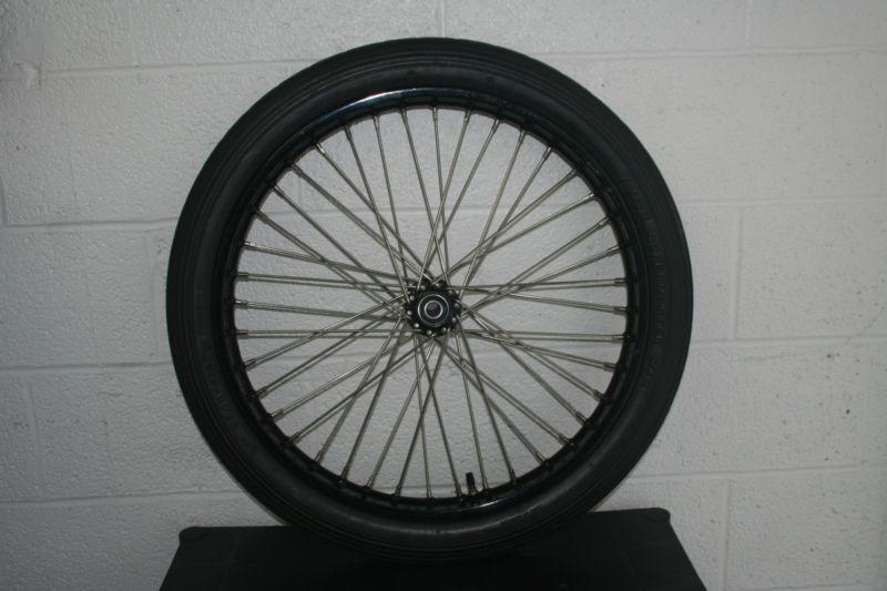 21 inch chopper rim stainless spokes spool hub bobber custom 