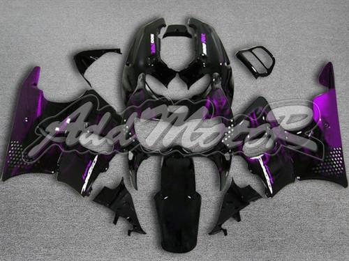 For cbr900rr 94-97 1994-1997 abs fairing purple flames black zh020