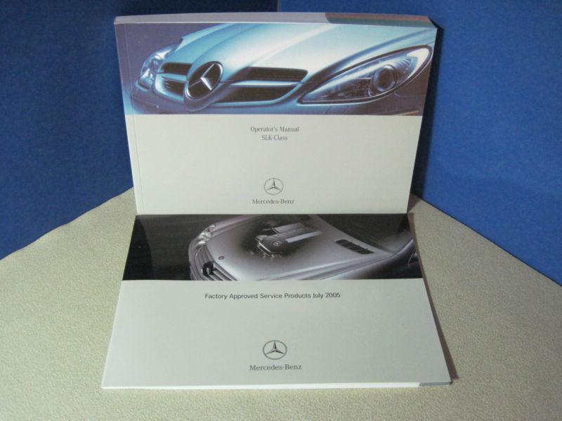 2005 mercedes slk350 slk55amg owners manual  "fast free u.s. priority shipping"