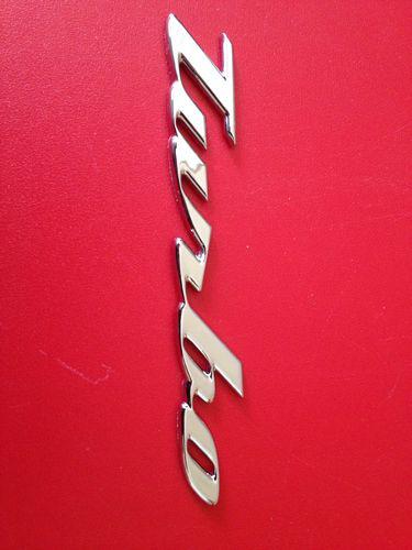 New turbo chrome emblem very nice decal