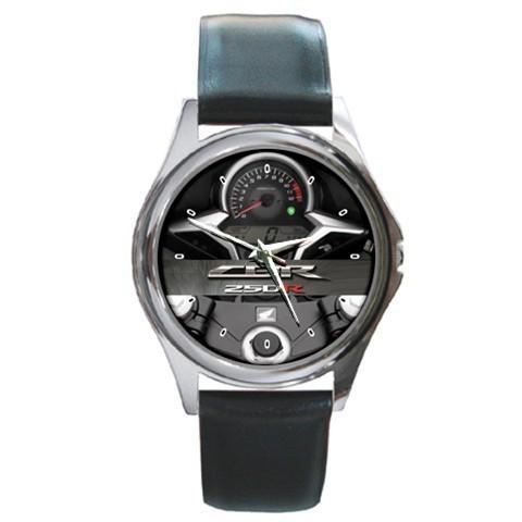 Hot customize 2011 honda cbr 250r speedometer sport leather metal watch