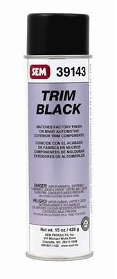Sem paint trim fast dry flat black aerosol 15.5 oz. ea 39143