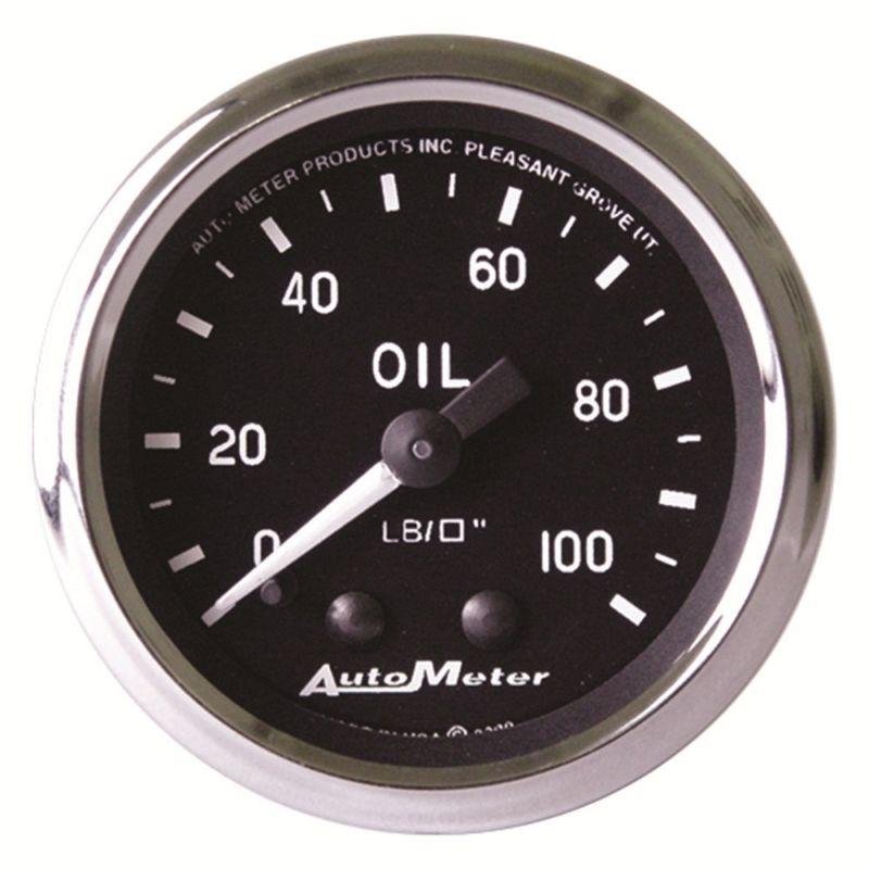 0-100 psi 2 1/16" auto meter 201006 cobra oil pressure analog gauges -