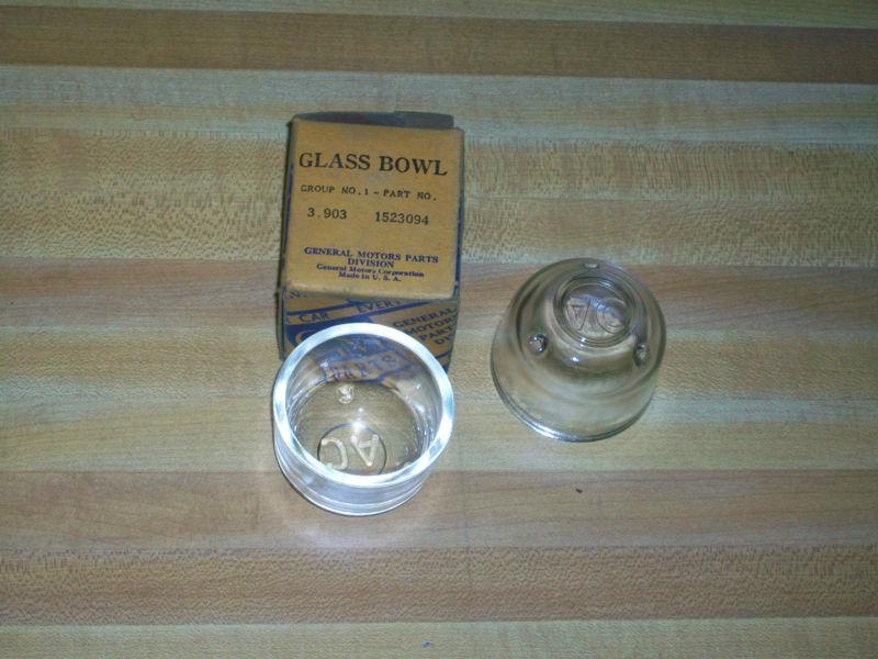 Buy 2 NOS 1939 1949 Chevrolet AC Fuel Pump Glass Bowls 1523094 in